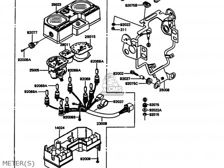 METER(S) - KL600A5 KLR600 1990 ITALY