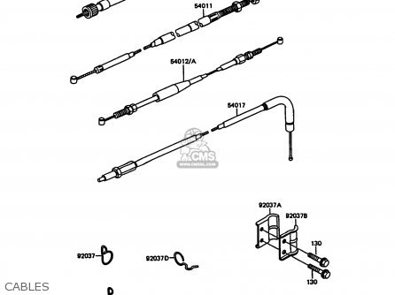 CABLES - KL600A5 KLR600 1990 ITALY