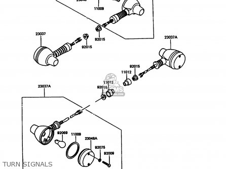 TURN SIGNALS - KL600A5 KLR600 1990 ITALY