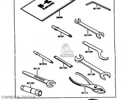OWNER'S TOOLS - KL600A5 KLR600 1990 ITALY