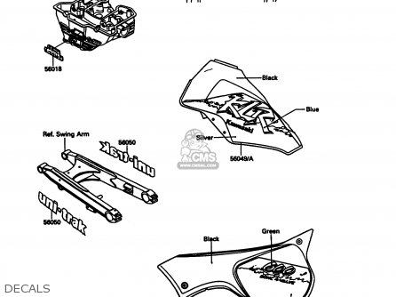 DECALS - KL600A5 KLR600 1990 ITALY