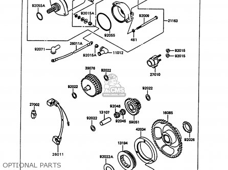 OPTIONAL PARTS - KL600A5 KLR600 1990 ITALY