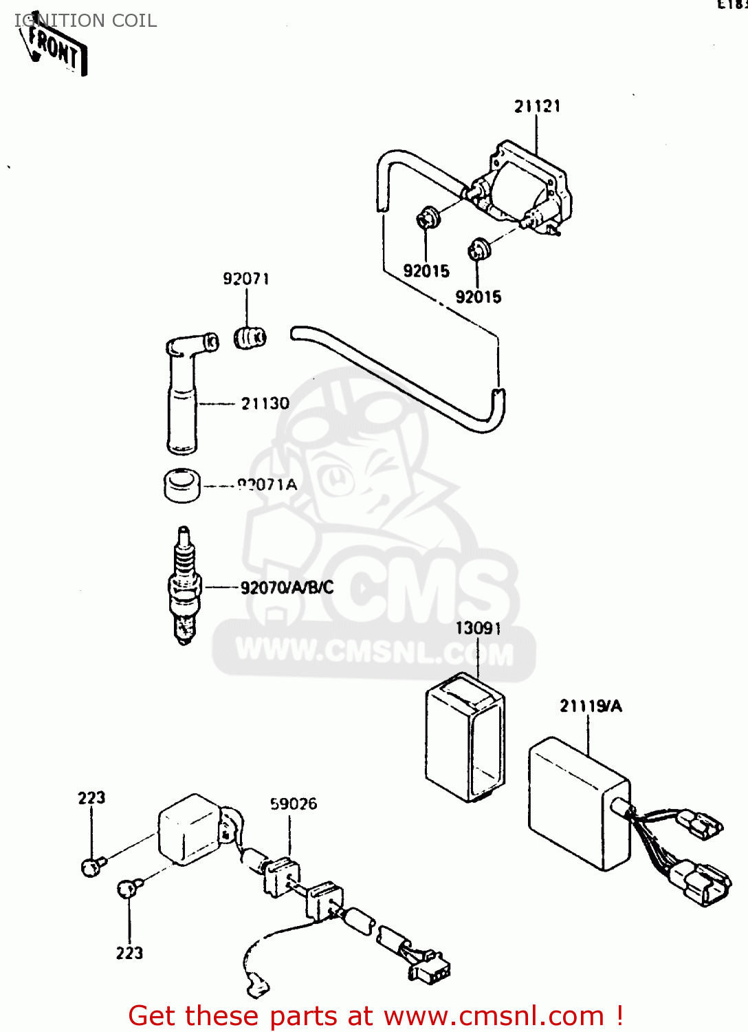 IGNITION COIL KL600B1 1985 EUROPE UK FR GR IT NR SD WK