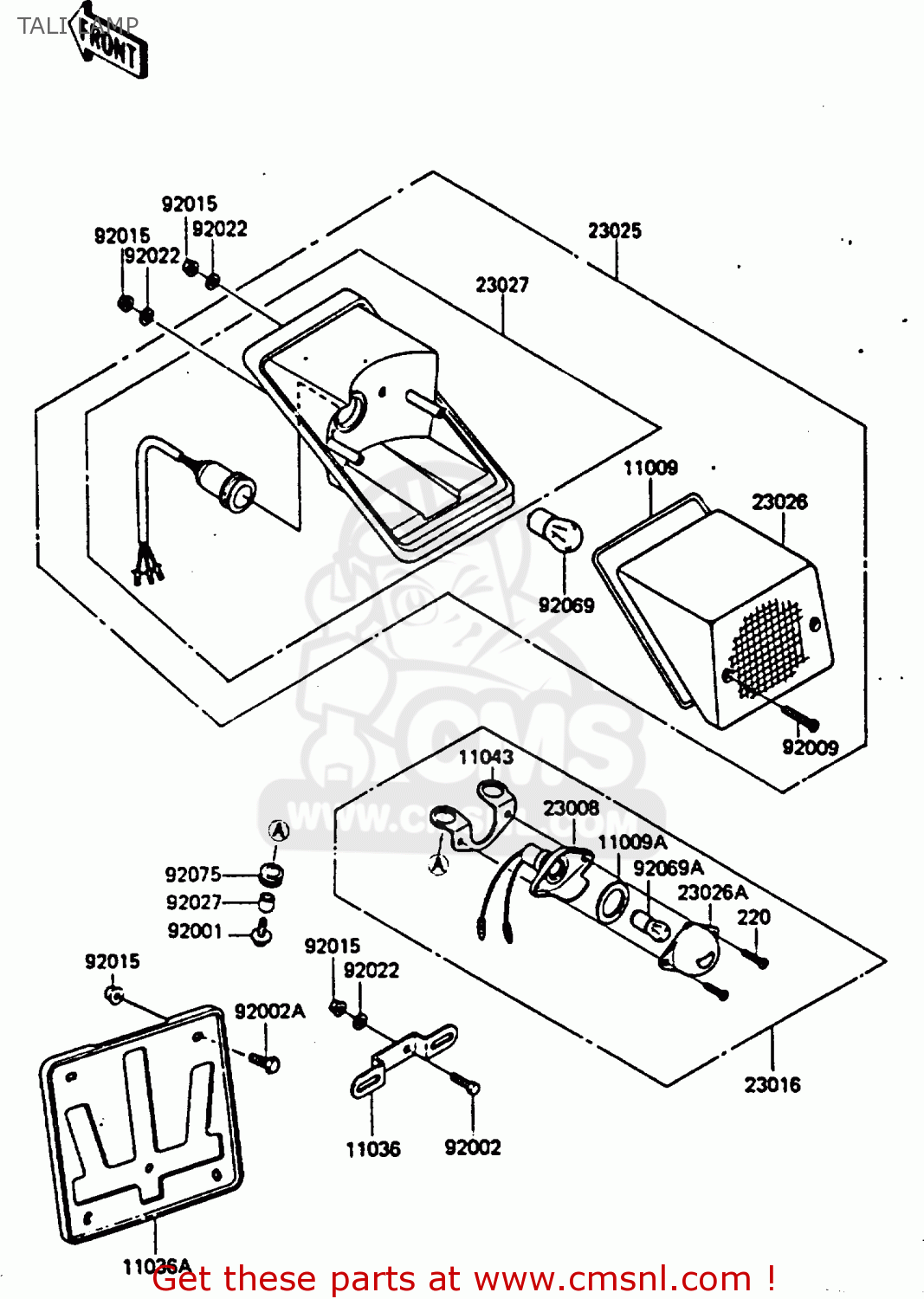 TALI LAMP KL600B1 1985 EUROPE UK FR GR IT NR SD WK