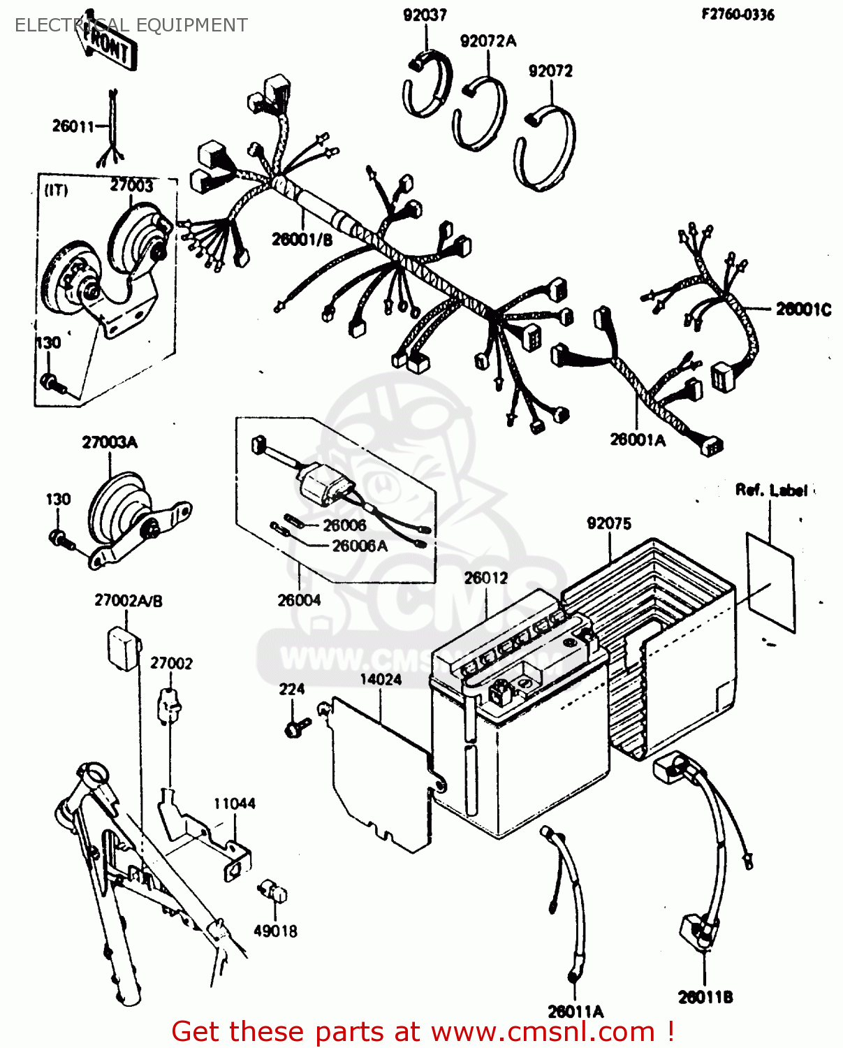 ELECTRICAL EQUIPMENT KL600B1 1985 EUROPE UK FR GR IT NR SD WK