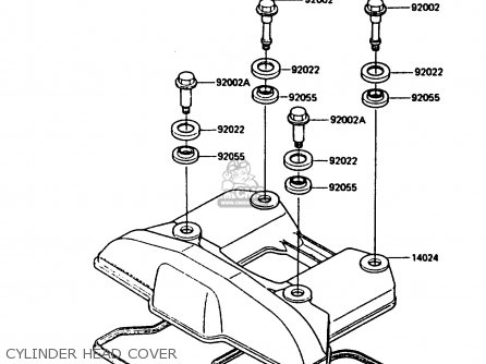 CYLINDER HEAD COVER - KL600B1 1985 EUROPE UK FR GR IT NR SD WK