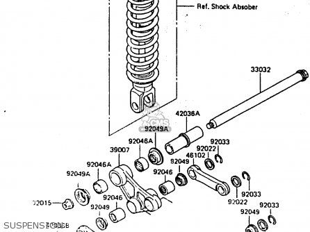 SUSPENSION - KL600B1 1985 EUROPE UK FR GR IT NR SD WK