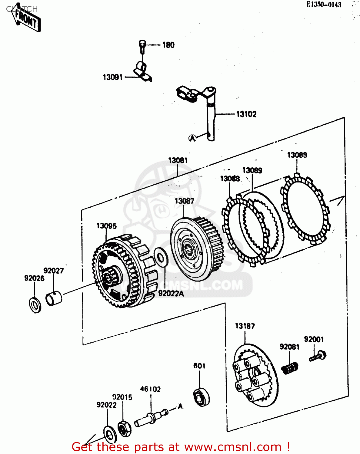 CLUTCH KL600B2 1986 EUROPE UK FR CP GR IT NR SD SP WG