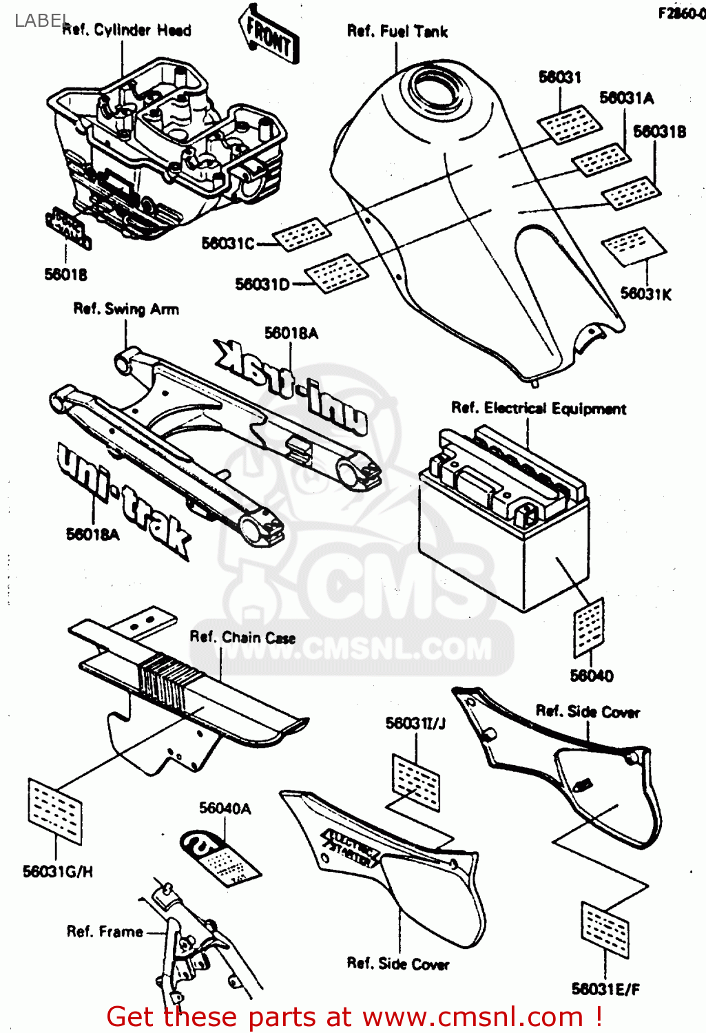 LABEL KL600B2 1986 EUROPE UK FR CP GR IT NR SD SP WG