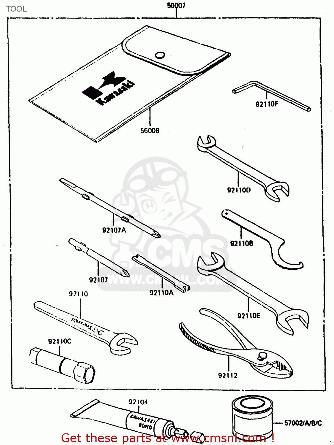 TOOL KL600B2 1986 EUROPE UK FR CP GR IT NR SD SP WG