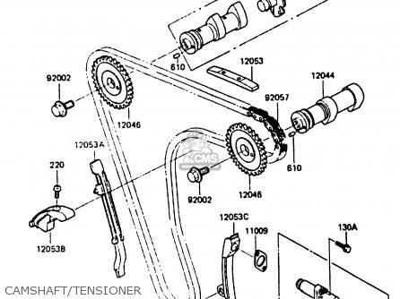 CAMSHAFT/TENSIONER - KL600B2 1986 EUROPE UK FR CP GR IT NR SD SP WG