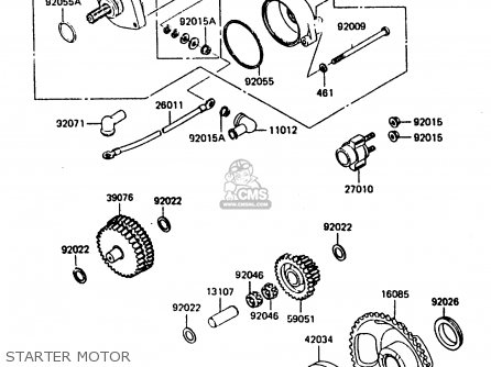 STARTER MOTOR - KL600B2 1986 EUROPE UK FR CP GR IT NR SD SP WG