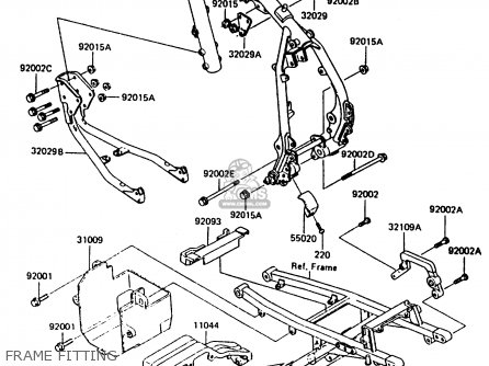 FRAME FITTING - KL600B2 1986 EUROPE UK FR CP GR IT NR SD SP WG