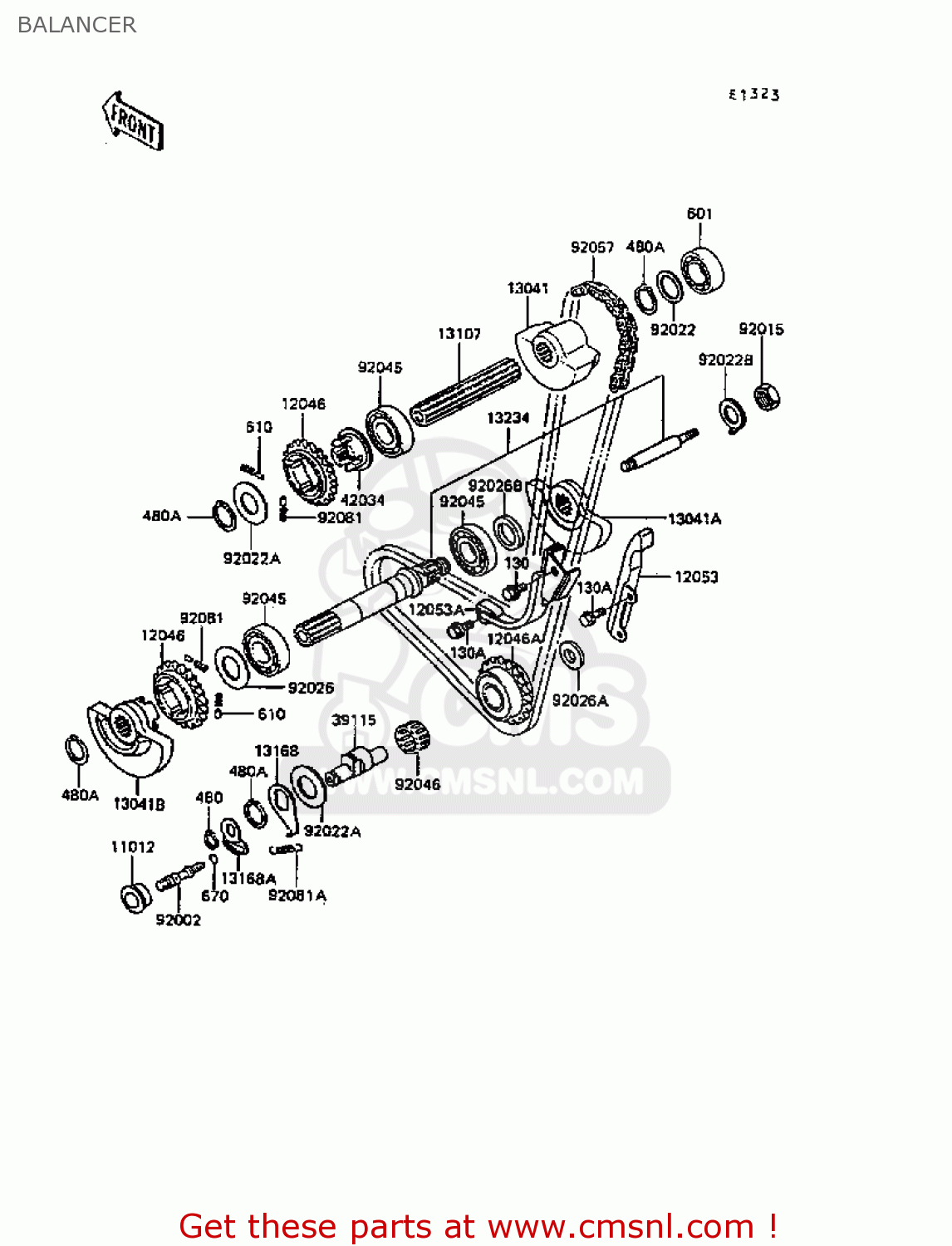BALANCER KL600B4 KLR600 1988 EUROPE UK FG