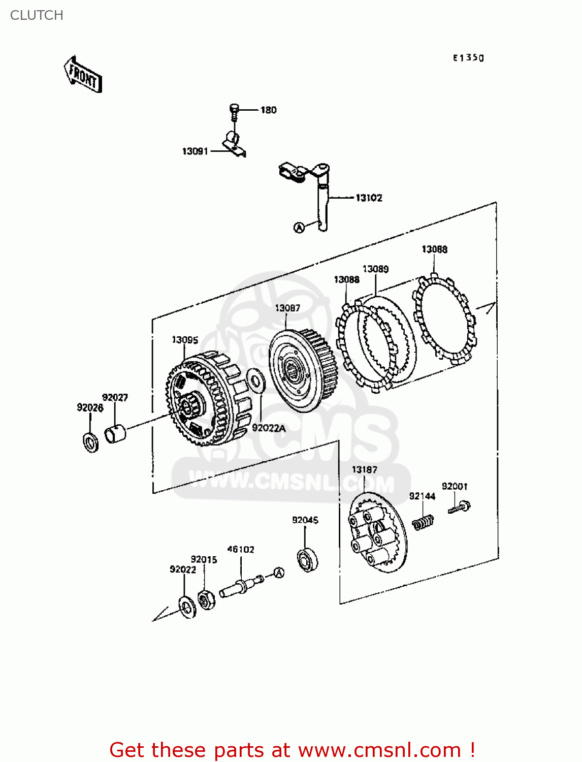 CLUTCH KL600B4 KLR600 1988 EUROPE UK FG
