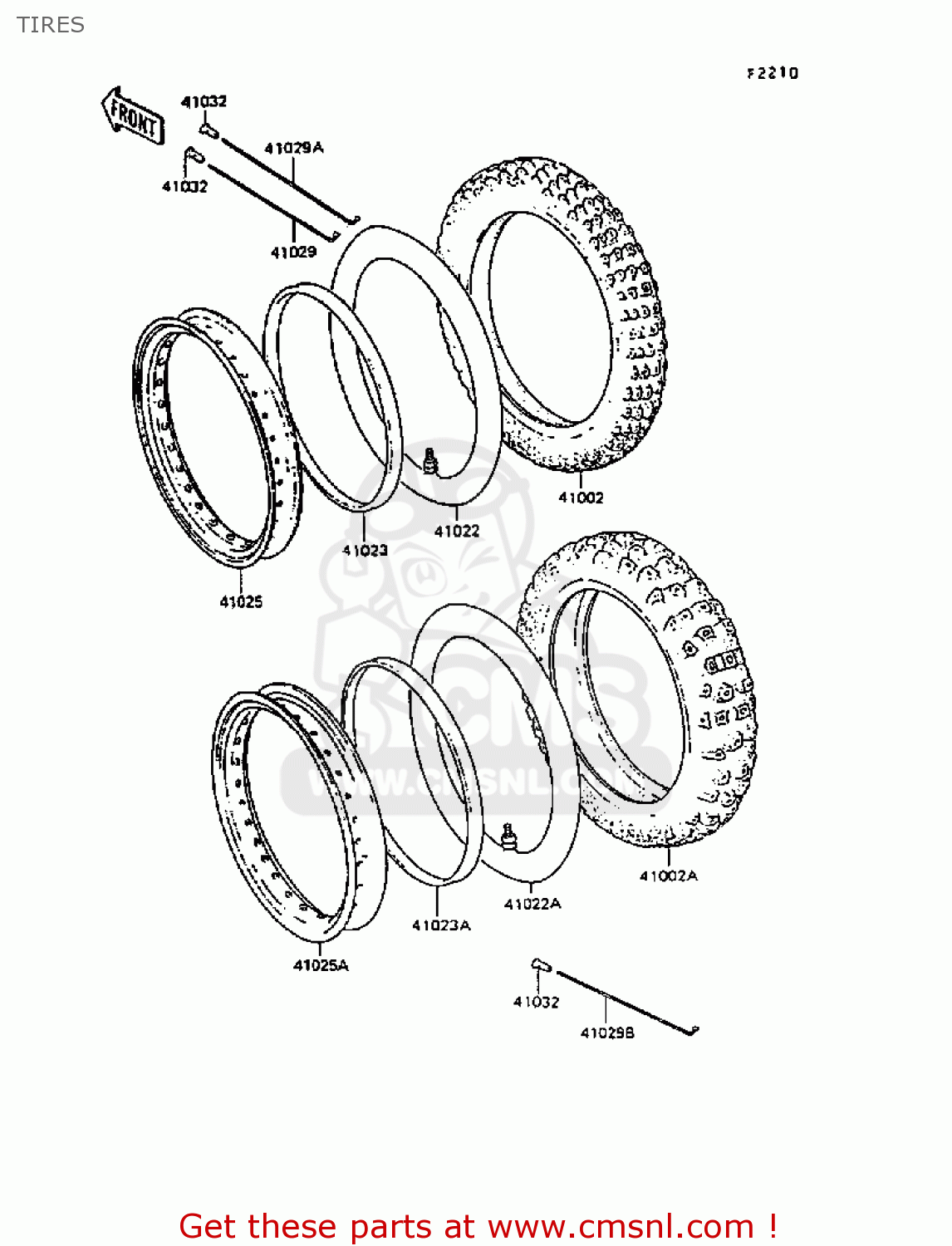 TIRES KL600B4 KLR600 1988 EUROPE UK FG