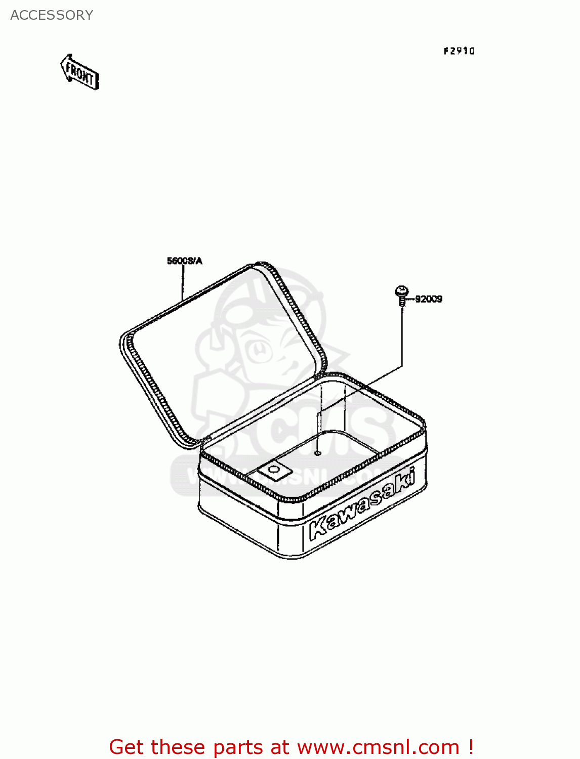 ACCESSORY KL600B4 KLR600 1988 EUROPE UK FG