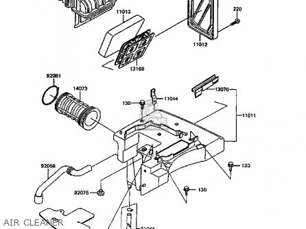 AIR CLEANER - KL600B4 KLR600 1988 EUROPE UK FG