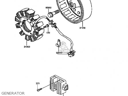 GENERATOR - KL600B4 KLR600 1988 EUROPE UK FG