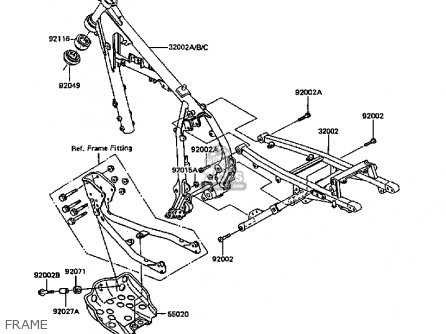 FRAME - KL600B4 KLR600 1988 EUROPE UK FG