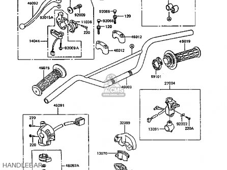 HANDLEBAR - KL600B4 KLR600 1988 EUROPE UK FG