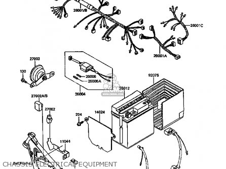 CHASSIS ELECTRICAL EQUIPMENT - KL600B4 KLR600 1988 EUROPE UK FG