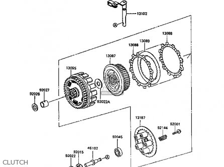 CLUTCH - KL600B5 KLR600 1989 SWEDEN FG