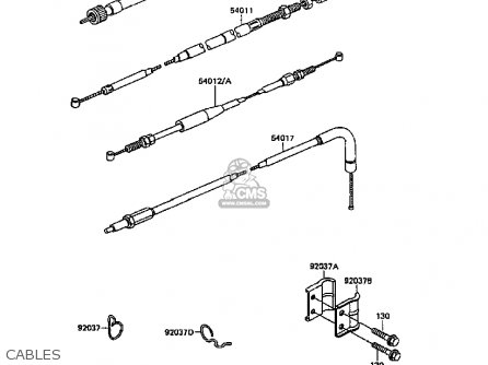 CABLES - KL600B5 KLR600 1989 SWEDEN FG