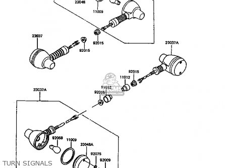 TURN SIGNALS - KL600B5 KLR600 1989 SWEDEN FG