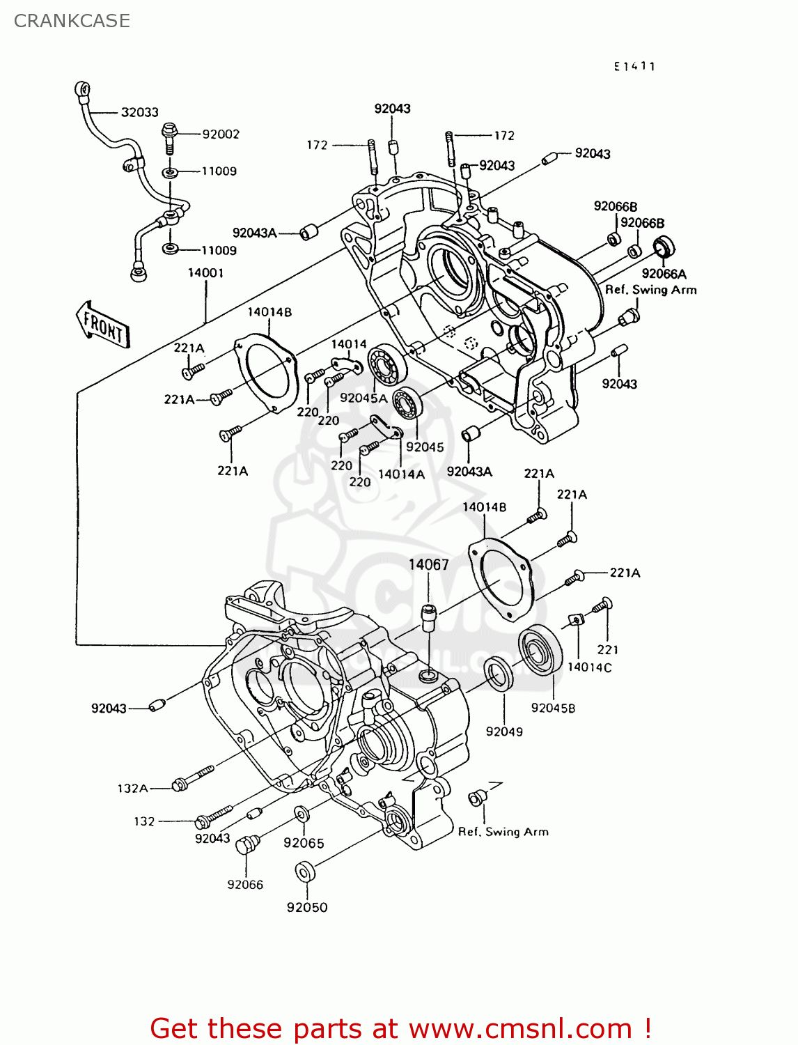 CRANKCASE KL600B6 KLR600 1991 ITALY
