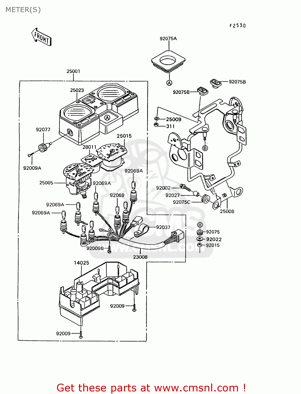 METER(S) KL600B6 KLR600 1991 ITALY