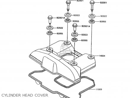 CYLINDER HEAD COVER - KL600B6 KLR600 1991 ITALY