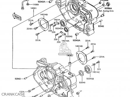 CRANKCASE - KL600B6 KLR600 1991 ITALY