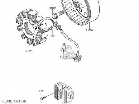 GENERATOR - KL600B6 KLR600 1991 ITALY