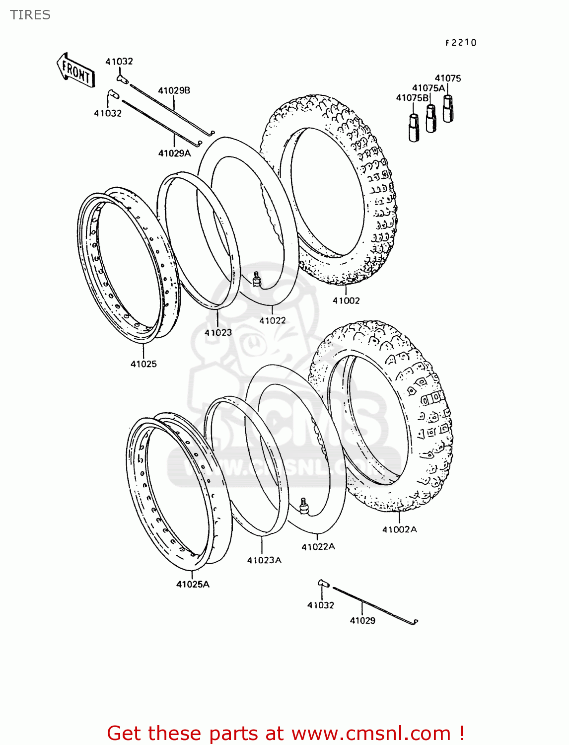 TIRES KL600B7 KLR600 1992 ITALY