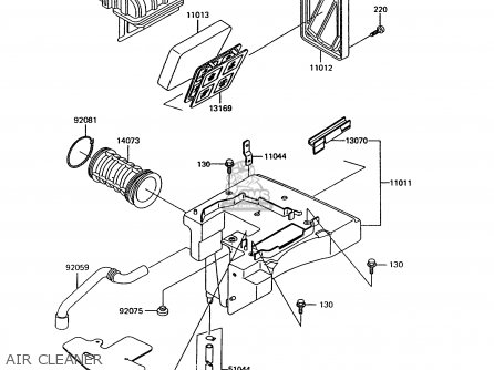 AIR CLEANER - KL600B7 KLR600 1992 ITALY