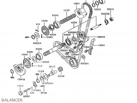 BALANCER - KL600B7 KLR600 1992 ITALY