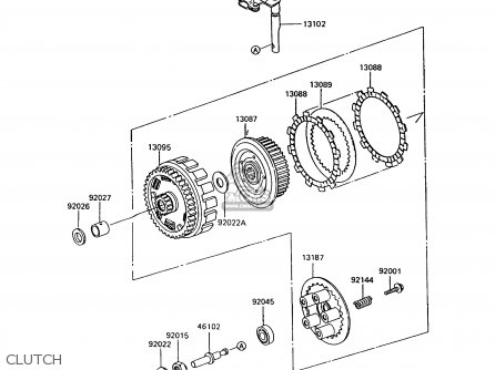 CLUTCH - KL600B7 KLR600 1992 ITALY