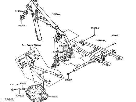 FRAME - KL600B7 KLR600 1992 ITALY