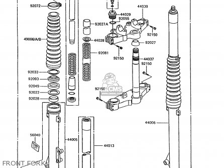 FRONT FORK - KL600B7 KLR600 1992 ITALY