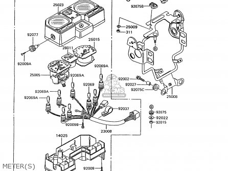 METER(S) - KL600B7 KLR600 1992 ITALY