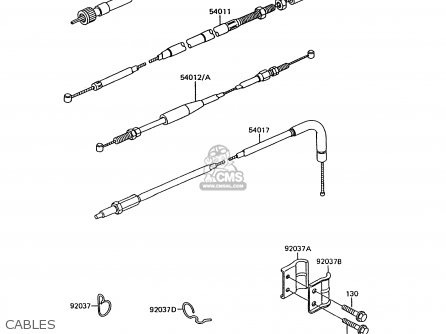 CABLES - KL600B7 KLR600 1992 ITALY