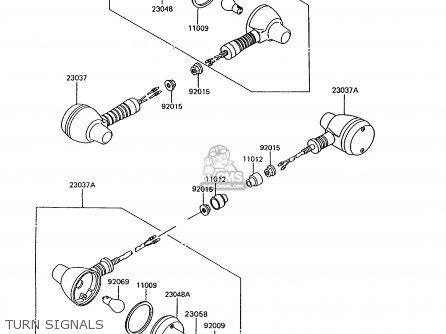 TURN SIGNALS - KL600B7 KLR600 1992 ITALY