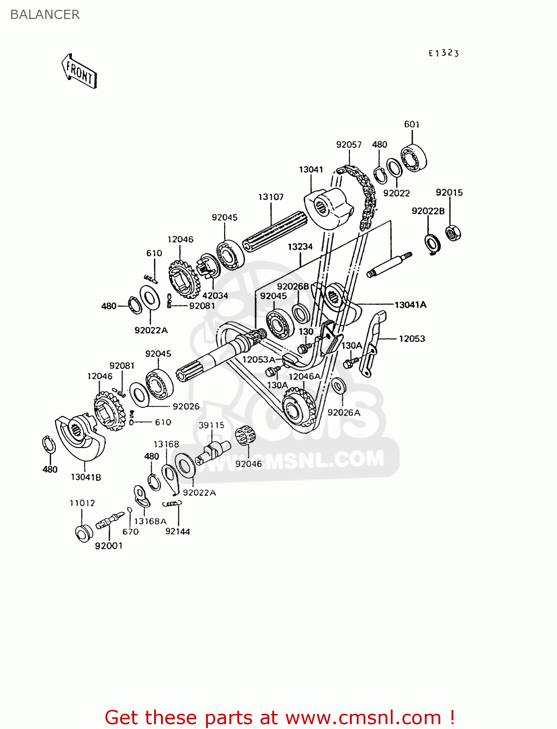 BALANCER KL600B8 KLR600 1993 GREECE