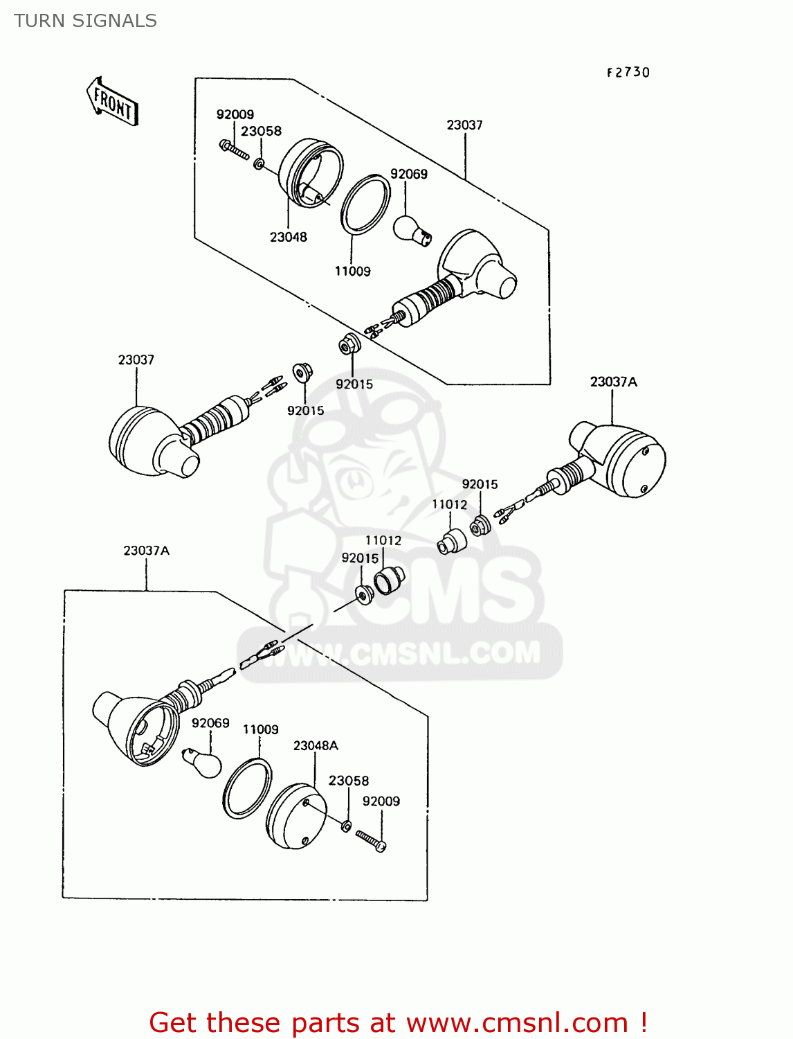 TURN SIGNALS KL600B8 KLR600 1993 GREECE