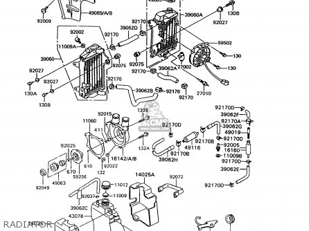 RADIATOR - KL600B8 KLR600 1993 GREECE