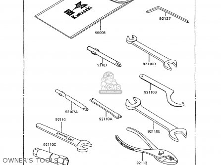 OWNER'S TOOLS - KL600B8 KLR600 1993 GREECE