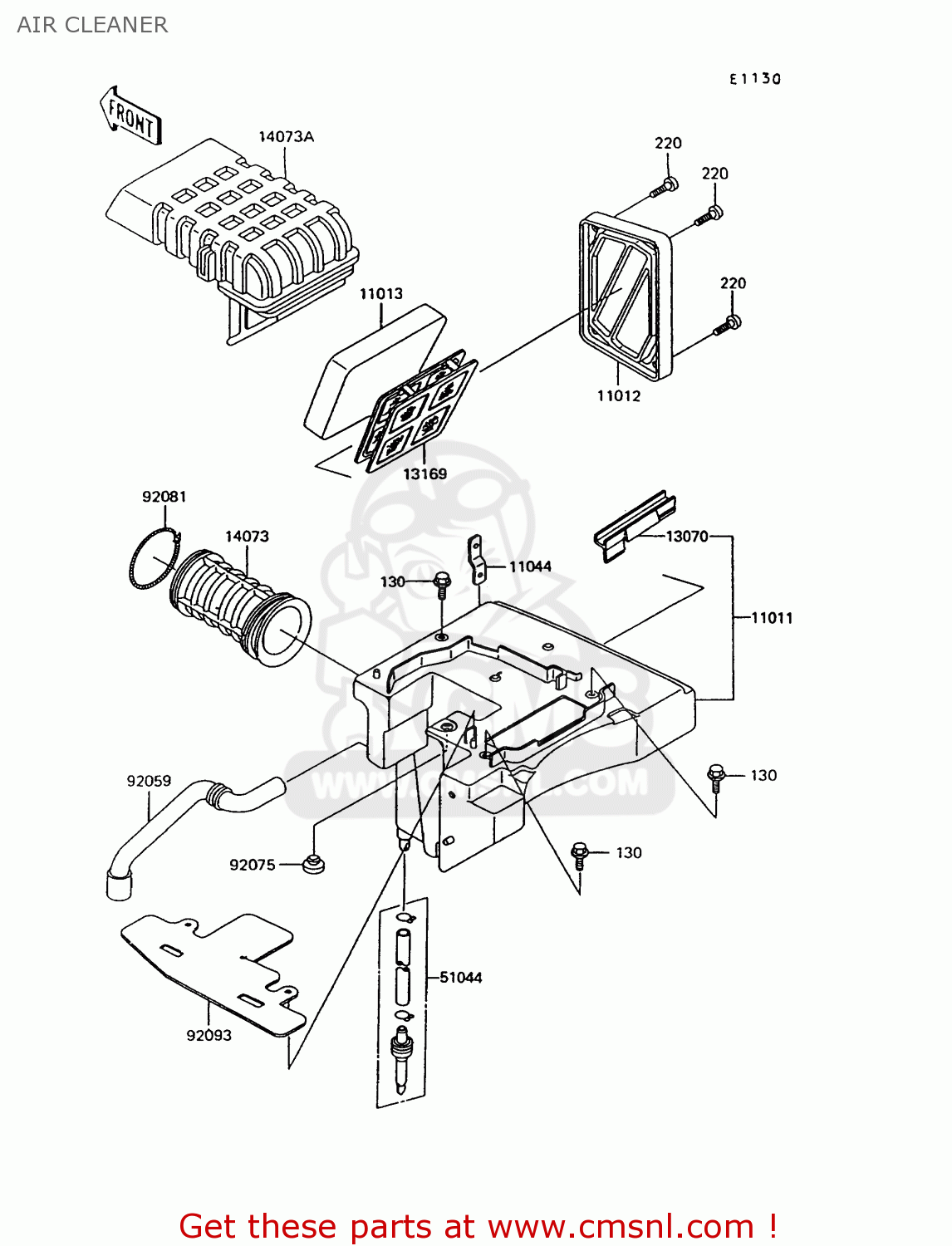 AIR CLEANER KL600B9 KLR600 1994 ITALY