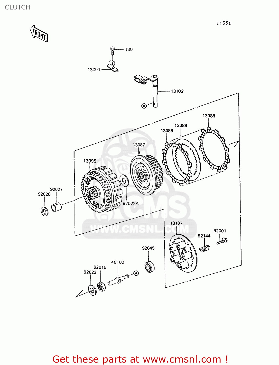 CLUTCH KL600B9 KLR600 1994 ITALY