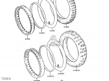 TIRES - KL600B9 KLR600 1994 ITALY